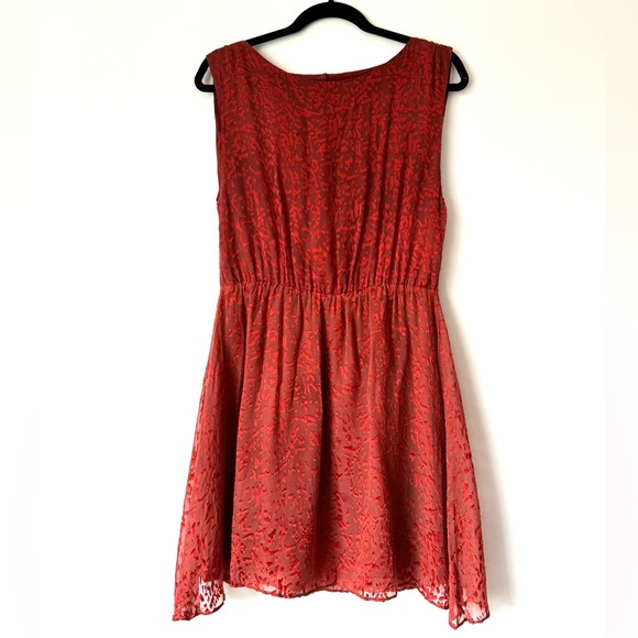 Alice + Olivia Dresses & Skirts - Alice + Olivia Burnt Red Skater Style Dress